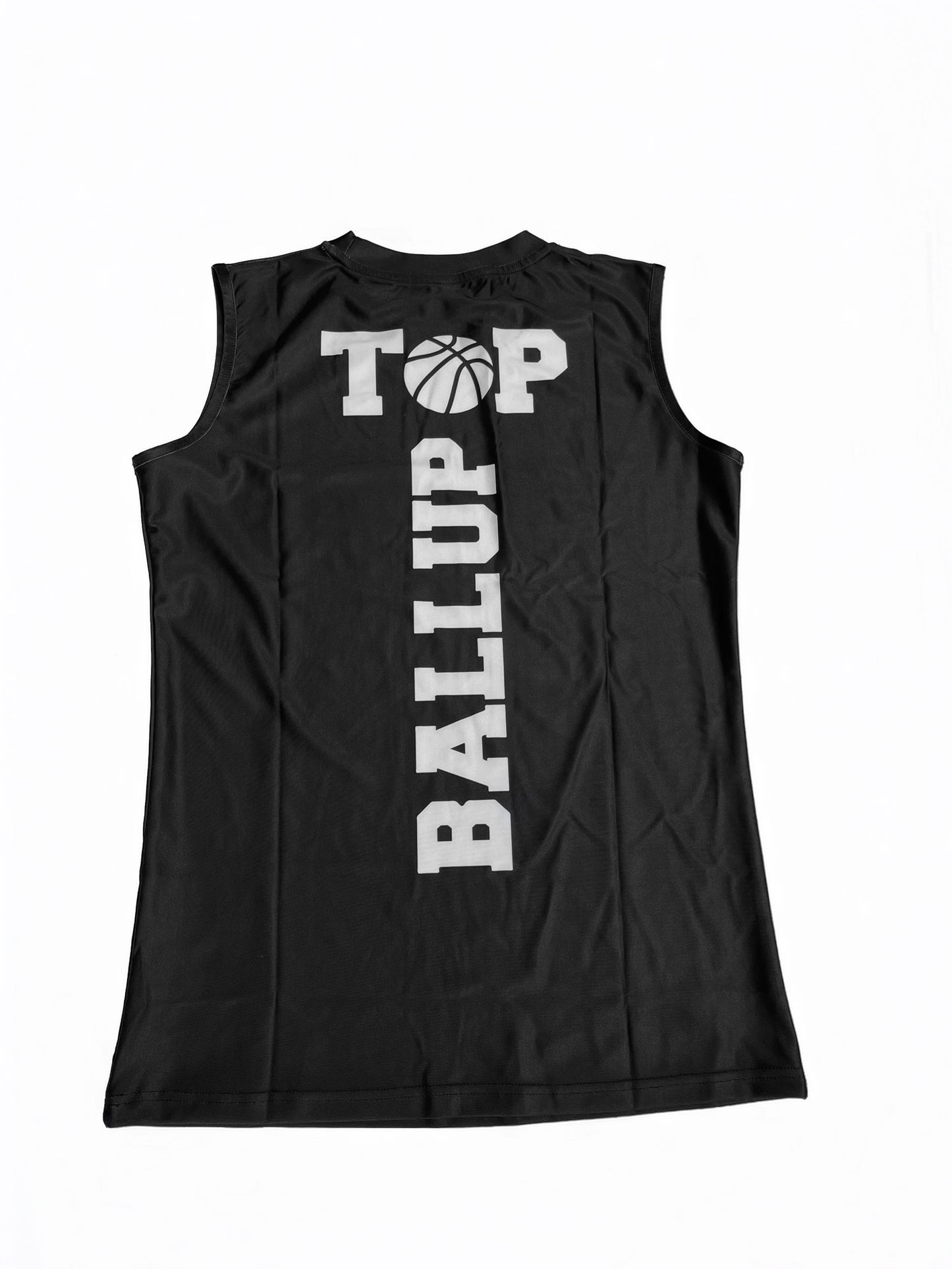 Sleeveless Ball Up Top compression Shirt
