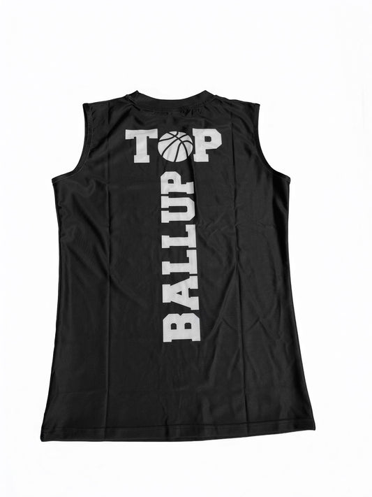 Sleeveless Ball Up Top compression Shirt